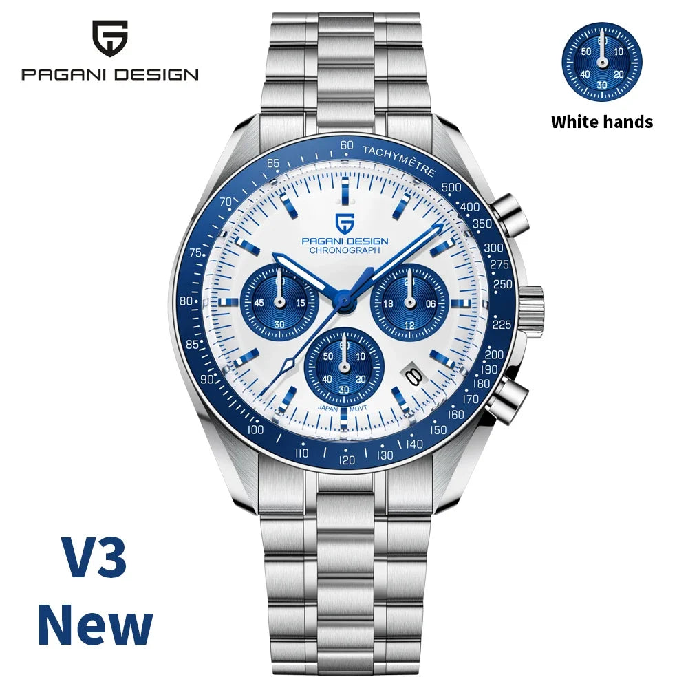 PAGANI Luxury Sapphire Mirror Wrist Watch