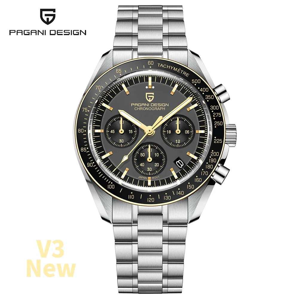 PAGANI Luxury Sapphire Mirror Wrist Watch