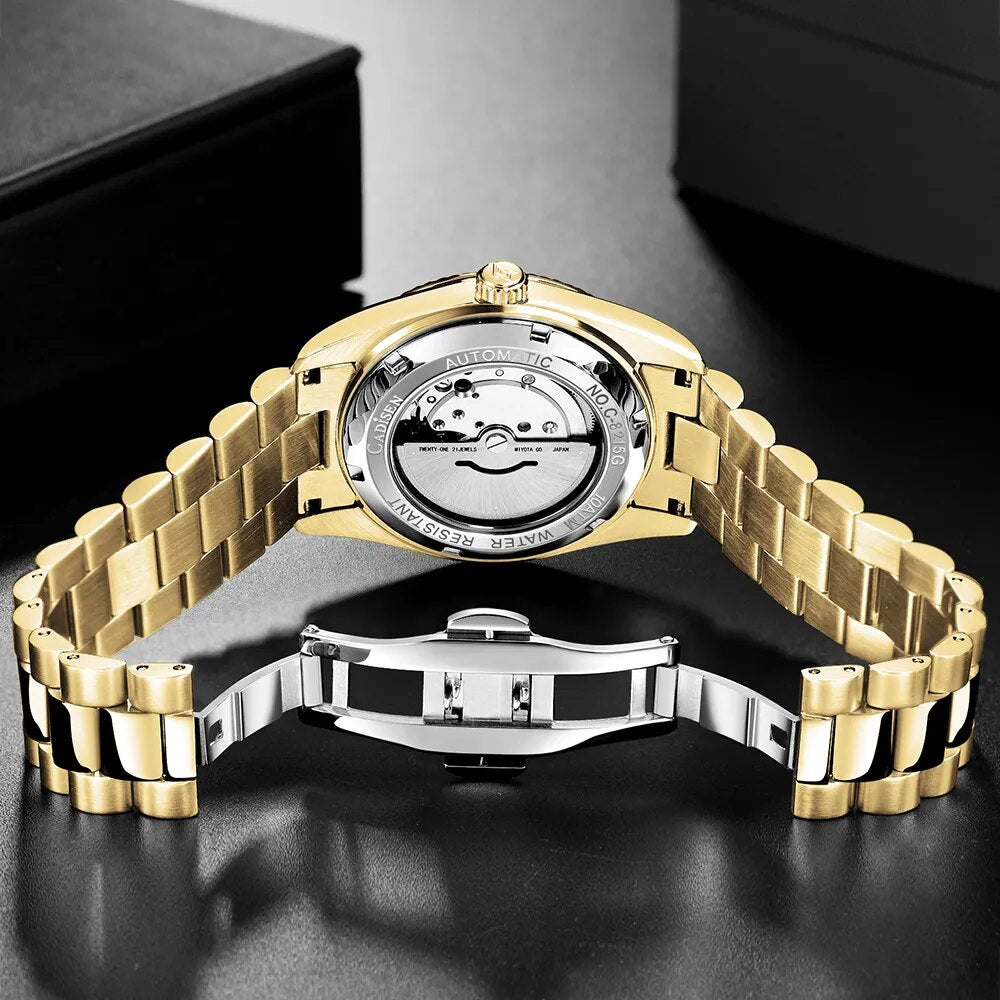 Luxury Sapphire Glass Wristwatch