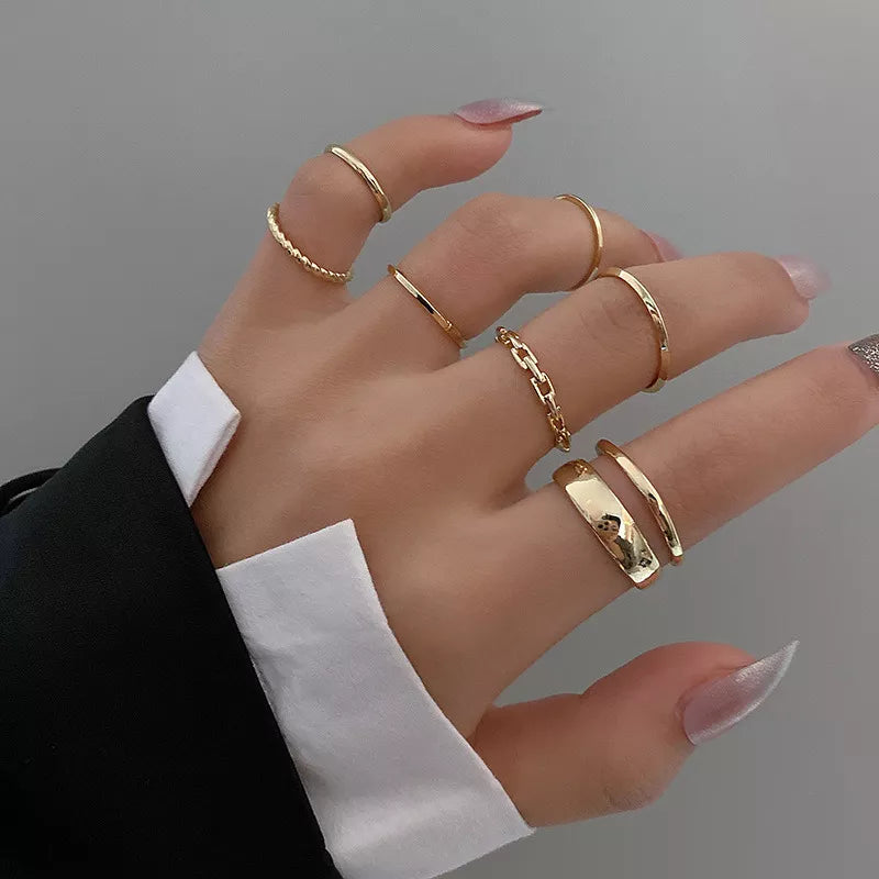 7-Piece Minimal Ring Set