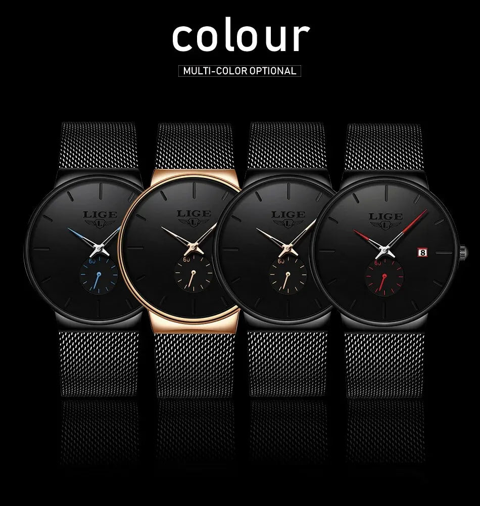 Ultra Thin Waterproof Quartz Wristwatch