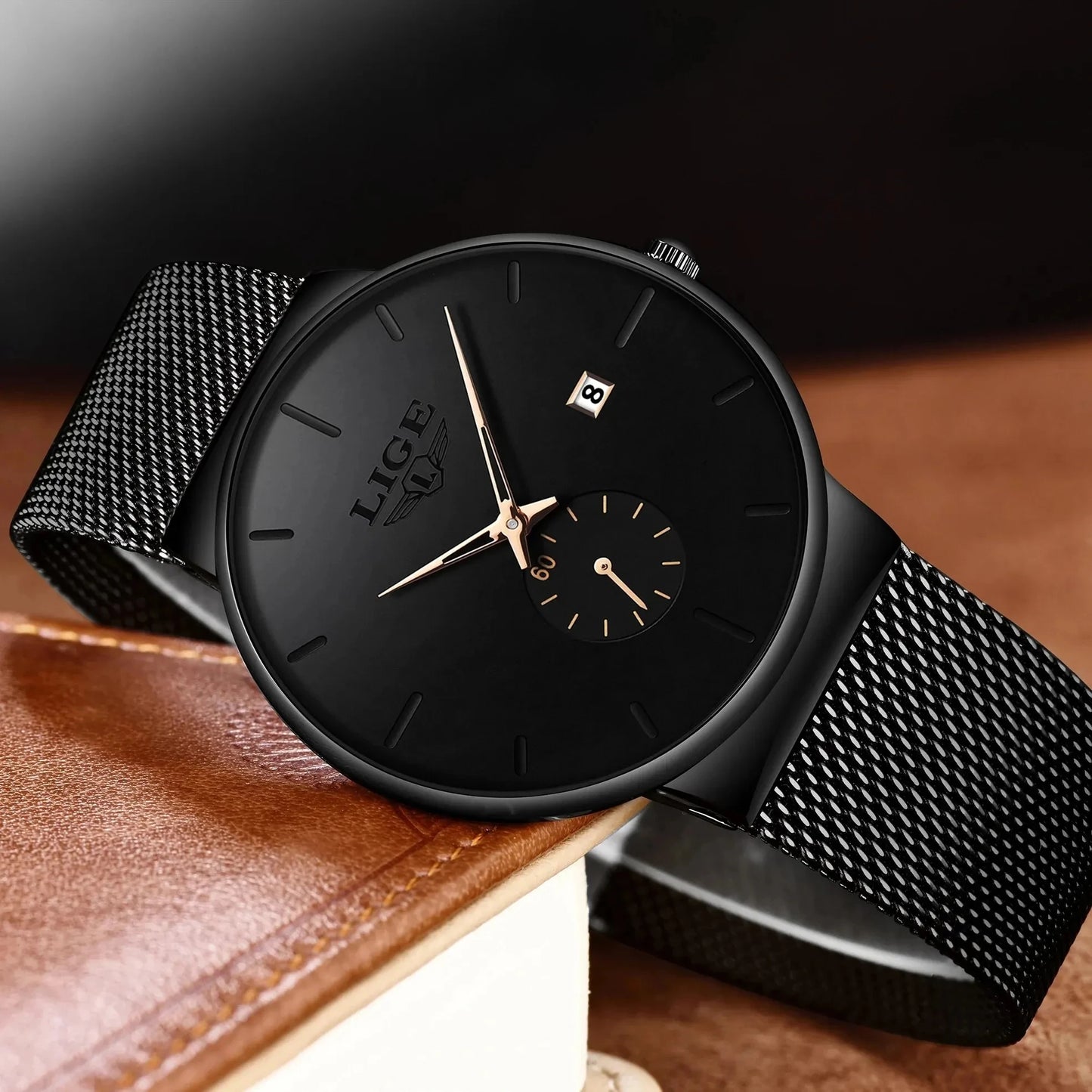 Ultra Thin Waterproof Quartz Wristwatch