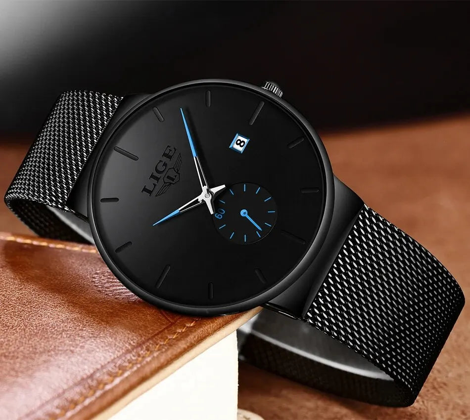 Ultra Thin Waterproof Quartz Wristwatch