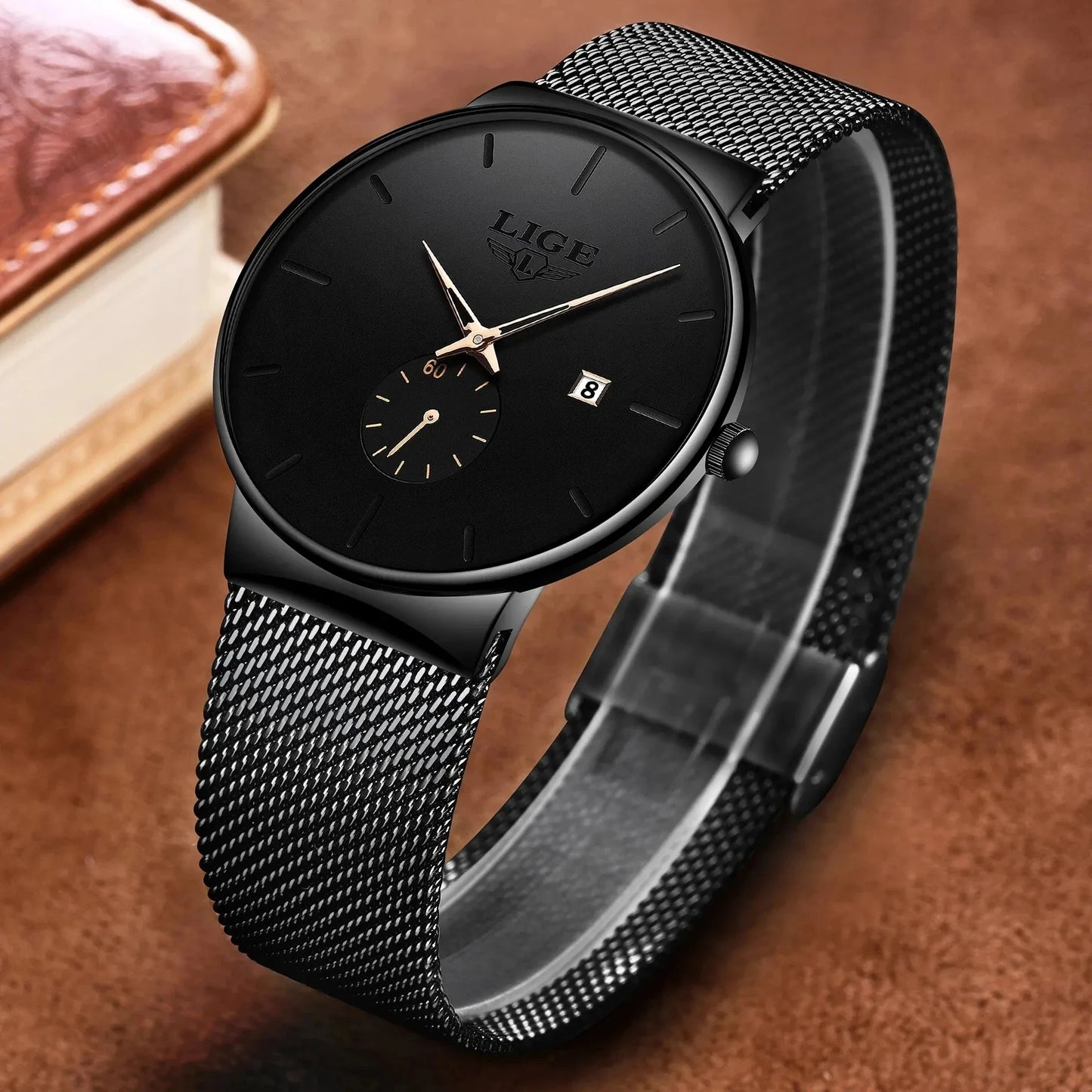 Ultra Thin Waterproof Quartz Wristwatch