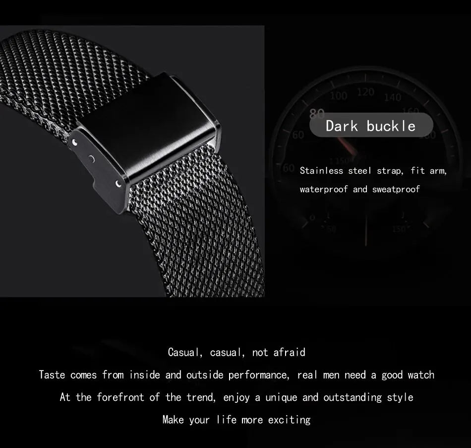 Ultra Thin Waterproof Quartz Wristwatch