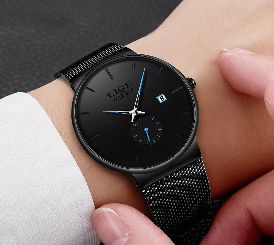 Ultra Thin Waterproof Quartz Wristwatch