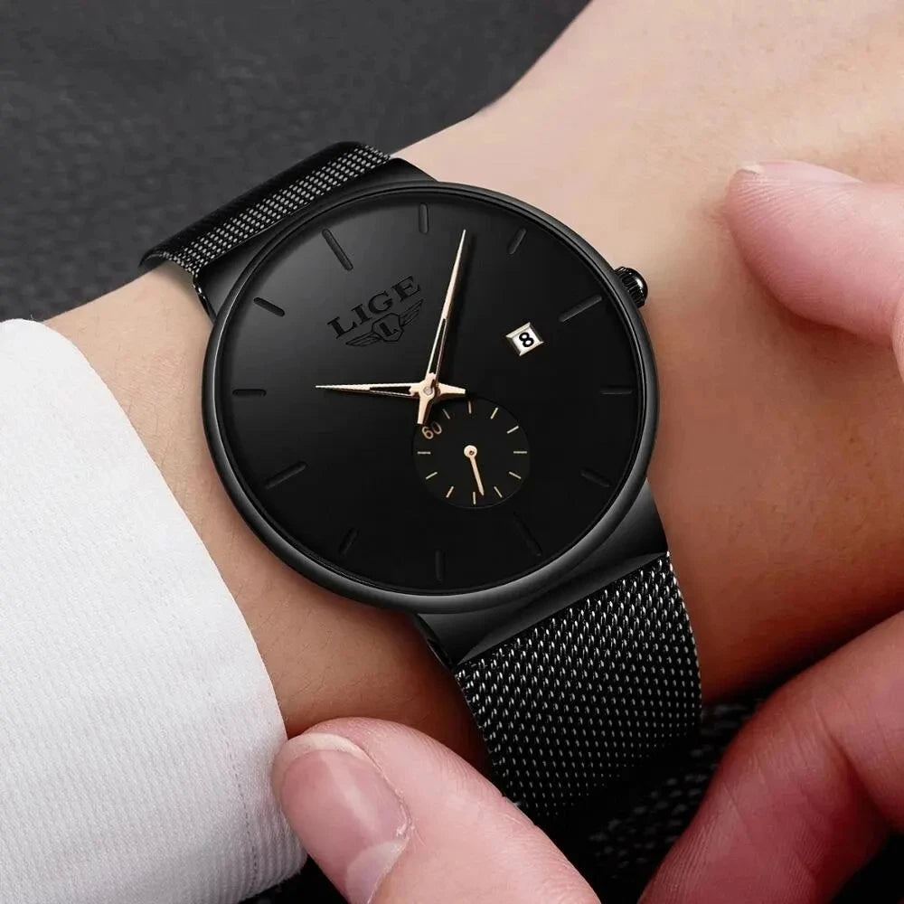 Ultra Thin Waterproof Quartz Wristwatch