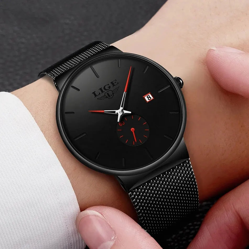 Ultra Thin Waterproof Quartz Wristwatch